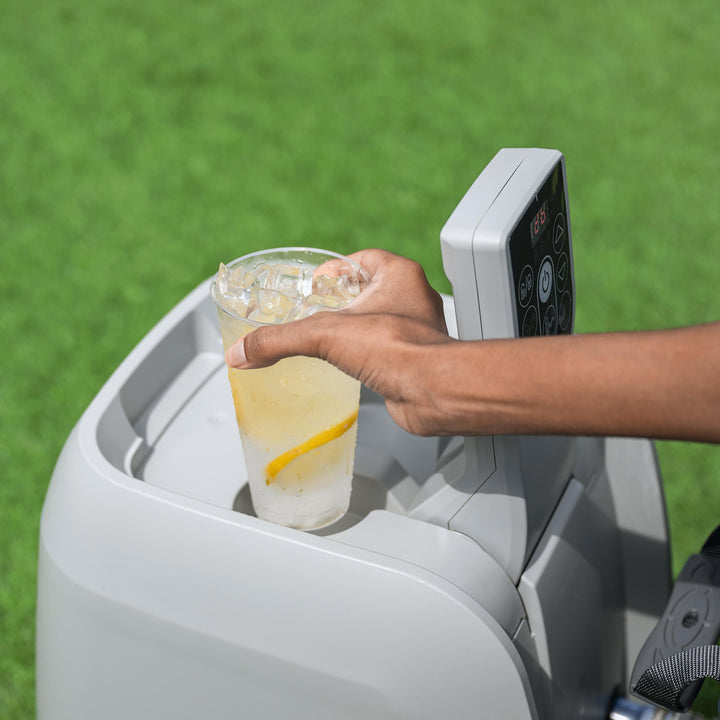 Coleman SaluSpa 4 Person Portable Inflatable Square Hot Tub & 12 Bestway Filters - VMInnovations