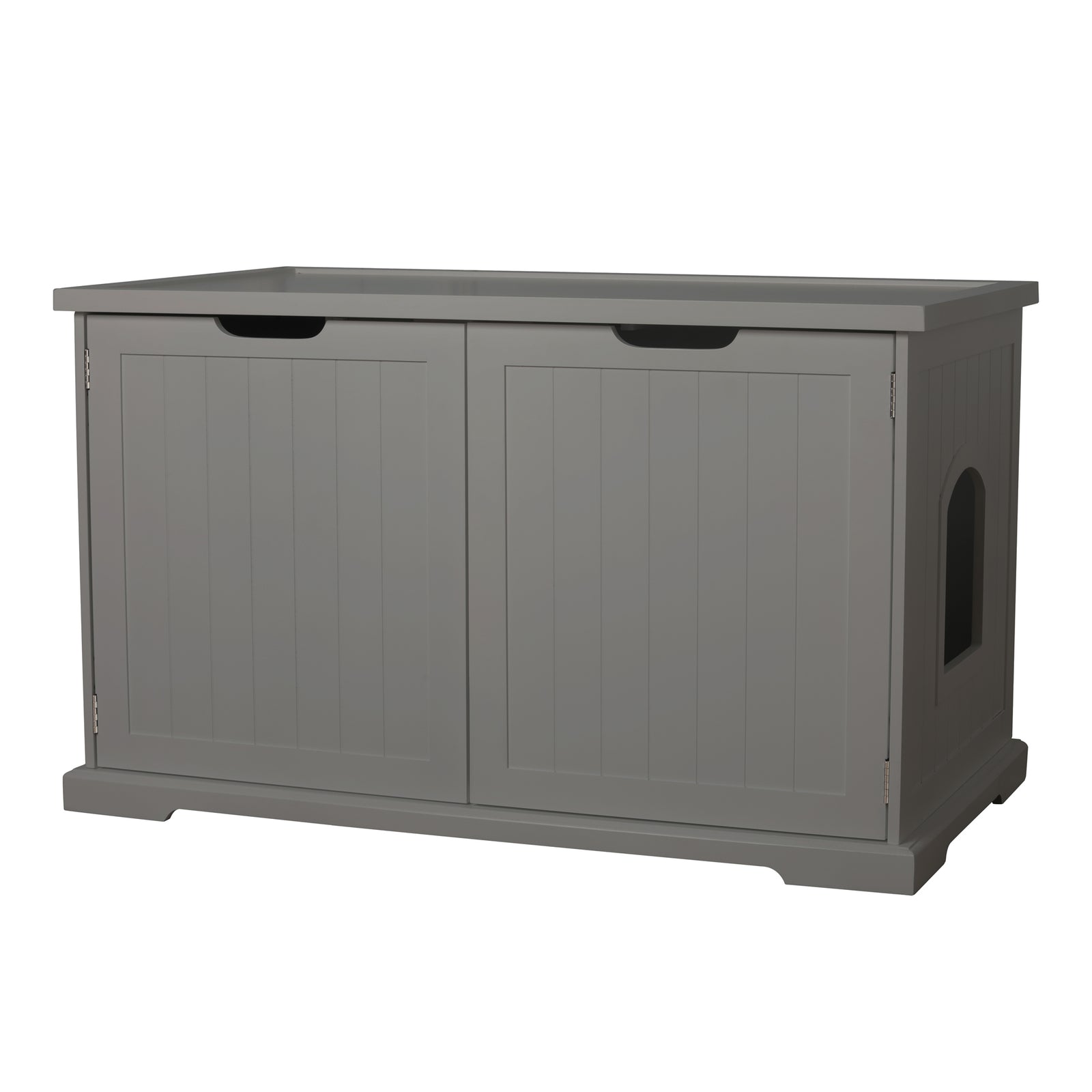 Merry Pet Cat Washroom Bench with Removable Partition Wall, Gray (Used) - VMInnovations
