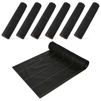 DeWitt Sunbelt Woven Weed Barrier Landscape Fabric, 4 Foot x 300 Foot (7 Pack)