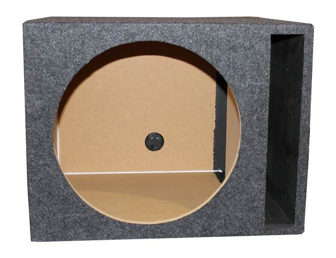 Q-Power 15" Single Empty Vented Ported Car Subwoofer Sub Enclosure (Open Box)