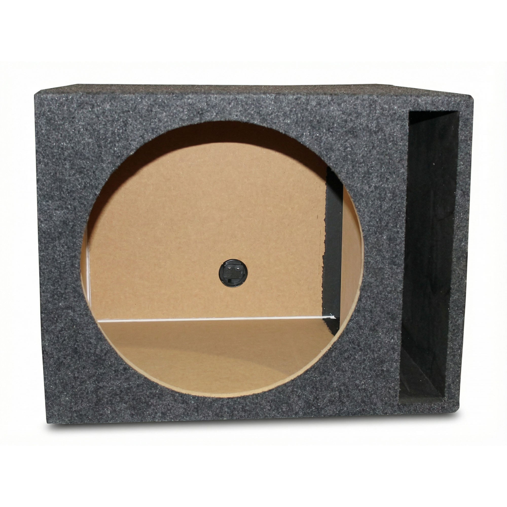 Q-Power 15" Single Vented Ported Car Audio Subwoofer Box Enclosure (Damaged)
