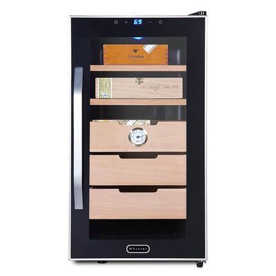 Whynter Elite Touch Control Stainless 1.8 cu.ft. Cigar Humidor, Black (Used)