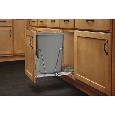 Rev A Shelf Single 35 Qt Sliding PullOut Waste Container, RV-12KD-17C S (2 Pack)
