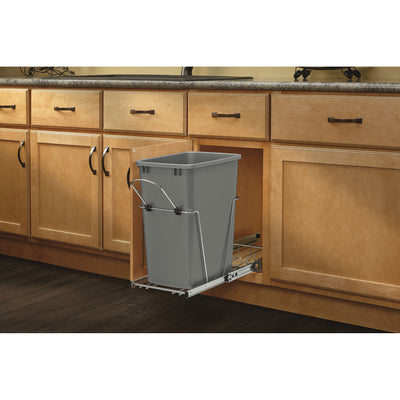 Rev A Shelf Single 35 Qt Sliding PullOut Waste Container, RV-12KD-17C S (2 Pack)