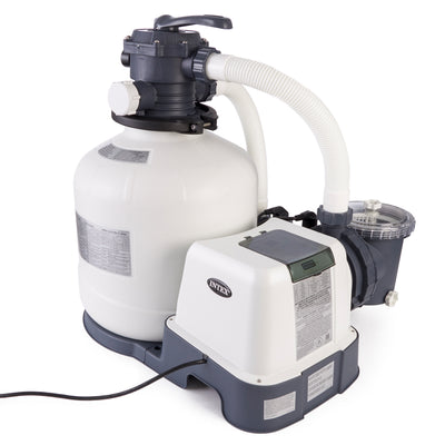 Intex 3000 GPH Sand Filter Pump, Vacuum Cleaner & Skimmer for Above Ground Pools - VMInnovations