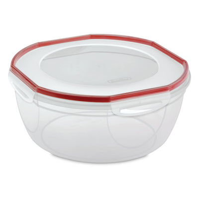 Sterilite Ultra Seal 8.10 Quart Plastic Food Storage Bowl Container, 2 Pack - VMInnovations