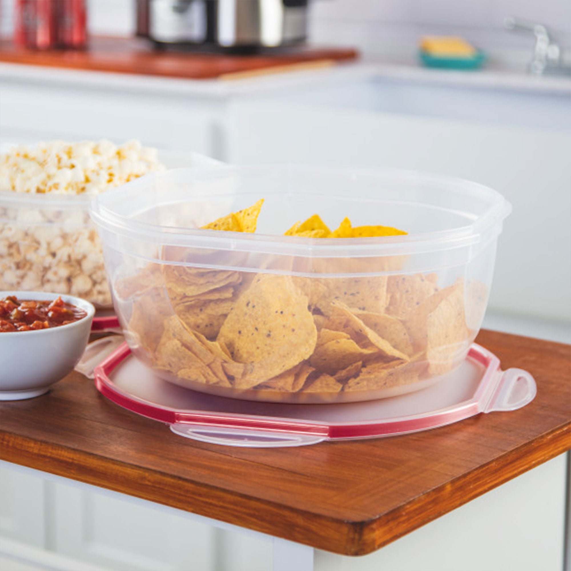 Sterilite Ultra Seal 8.10 Quart Plastic Food Storage Bowl Container, 6 Pack