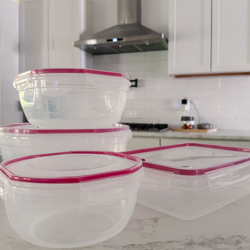 Sterilite Ultra Seal 8.10 Quart Plastic Food Storage Bowl Container, 4 Pack