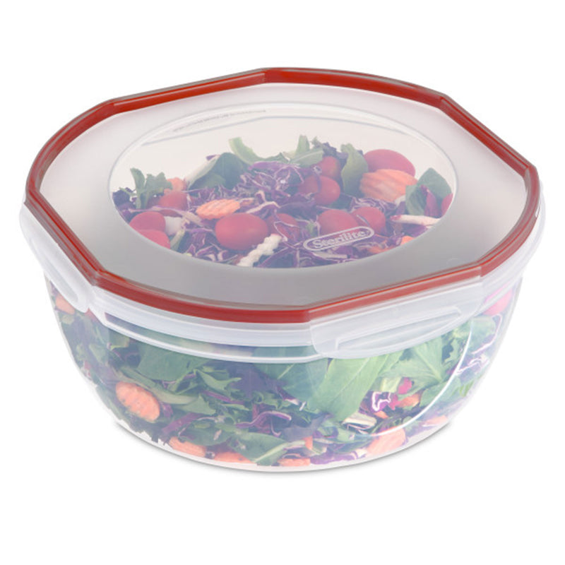 Sterilite Ultra Seal 8.10 Quart Plastic Food Storage Bowl Container, 4 Pack