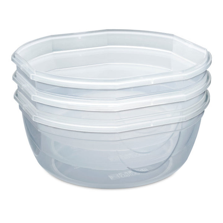 Sterilite Ultra Seal 8.10 Quart Plastic Food Storage Bowl Container, 8 Pack