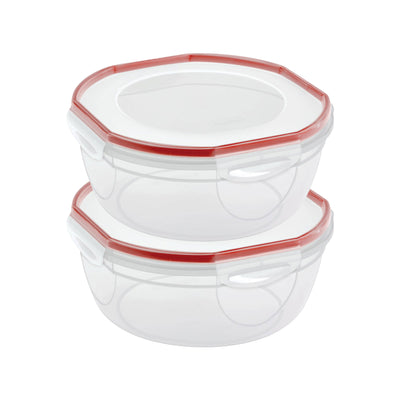 Sterilite Ultra Seal 8.10 Quart Plastic Food Storage Bowl Container, 2 Pack - VMInnovations