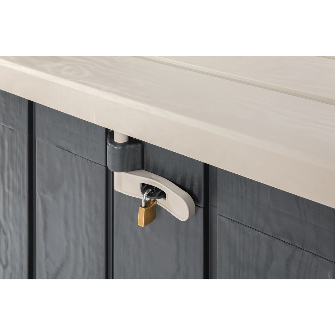 Toomax Stora Way All-Weather Horizontal Storage Shed Cabinet, 30 cu ft (Used) - VMInnovations