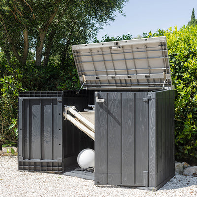 Toomax Storer Plus XL 44 Cu Ft Weather Resistant Storage Shed Cabinet(For Parts) - VMInnovations