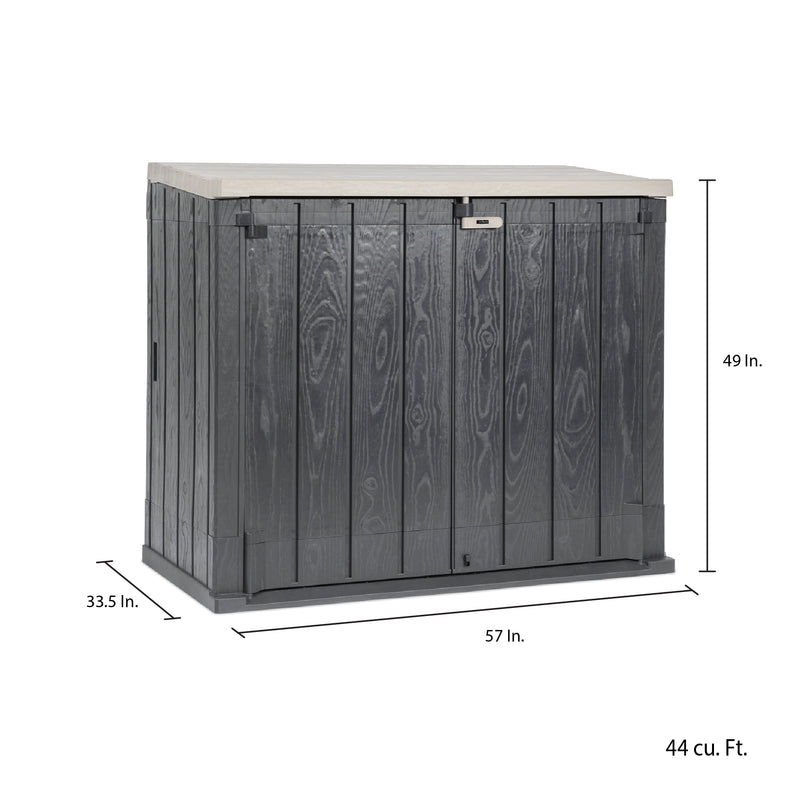 Toomax Storer Plus XL 44 Cu Ft Weather Resistant Storage Shed Cabinet(For Parts)