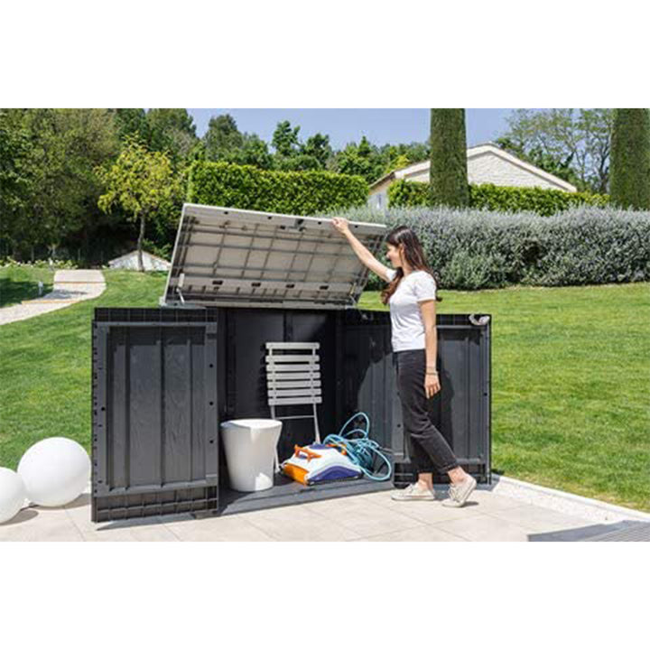 Toomax Storer Plus XL 44 Cu Ft Weather Resistant Storage Shed Cabinet(For Parts) - VMInnovations