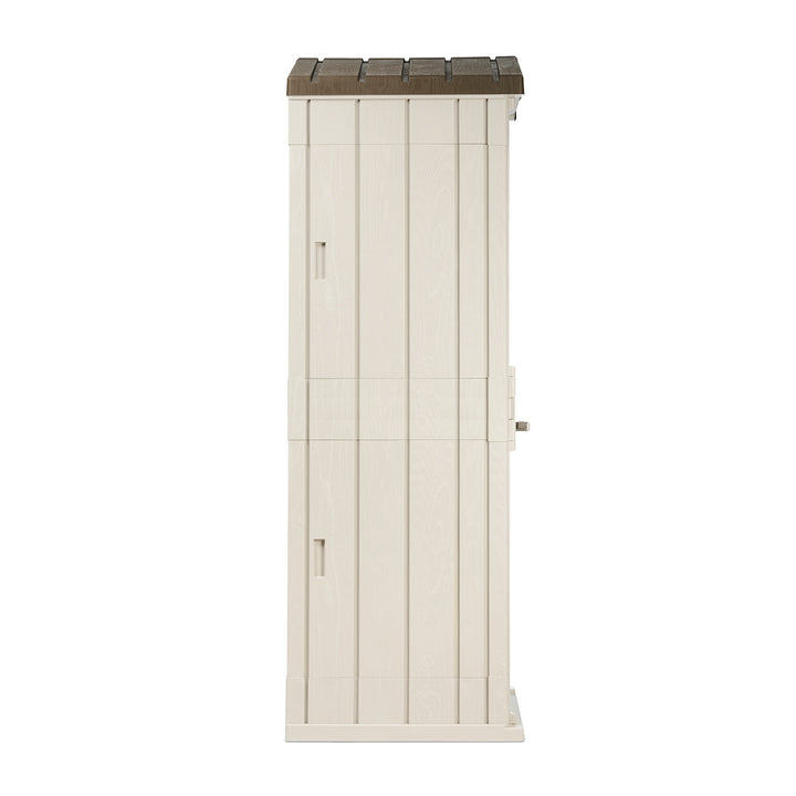 Toomax Lockable Garden Plastic Vertical Storage Shed Cabinet, 76 cu ft. (Used) - VMInnovations