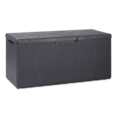 Toomax Portorotondo Weather Resistant 90 Gallon Deck Box, Gray Black (For Parts)