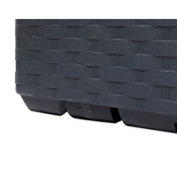 Toomax Portofino Weather Resistant Resin 90 Gallon Deck Box, Gray Black (Used) - VMInnovations