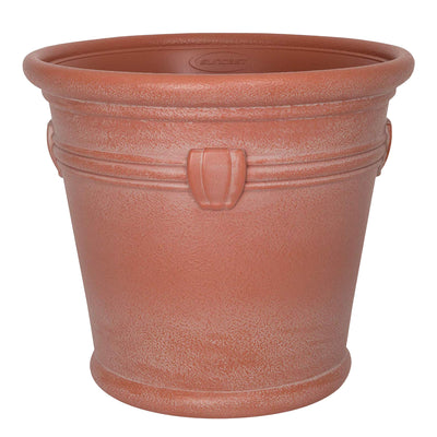 Suncast Waterton 18 Inch Resin Round Decorative Flower Pot Planter (6 Pack)