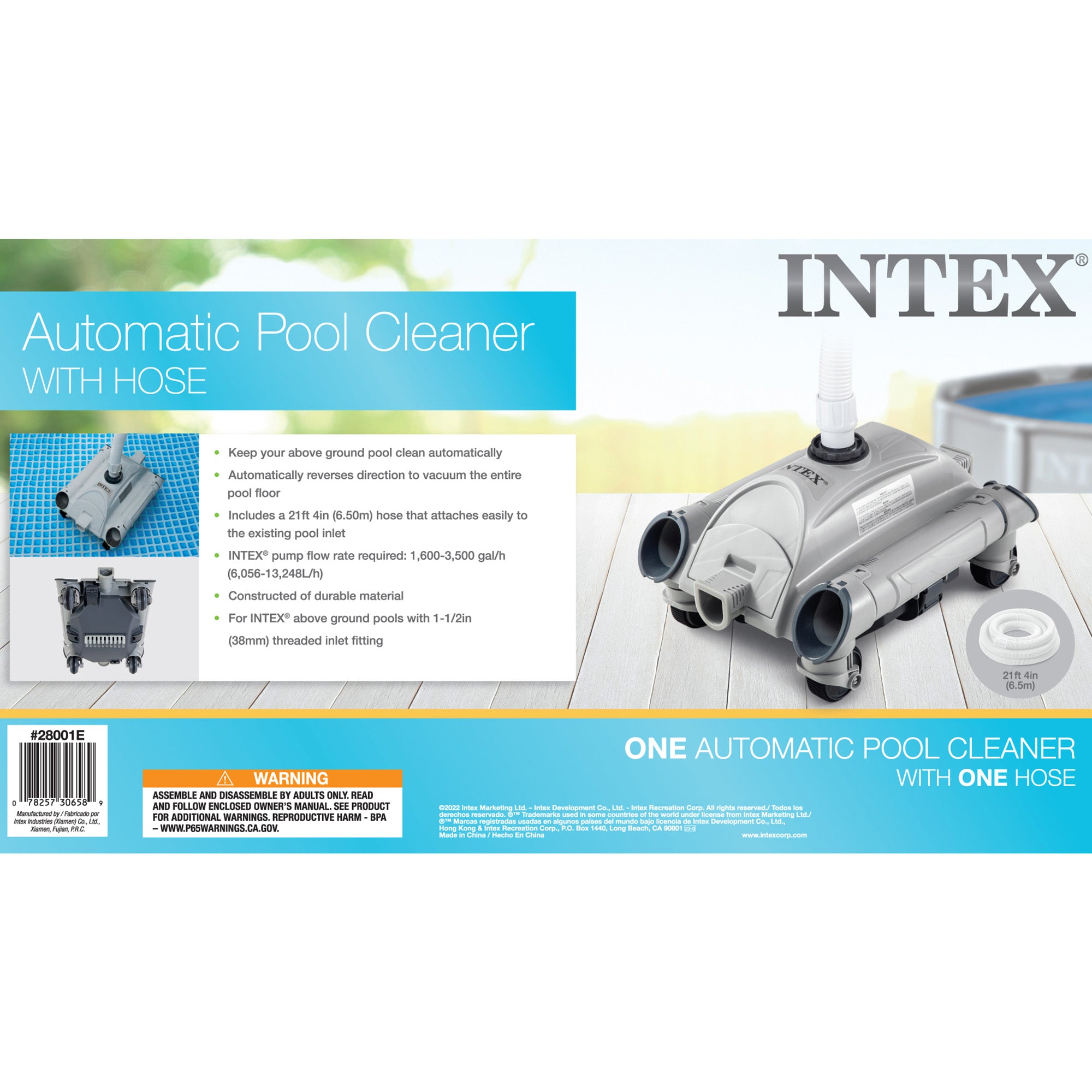 Intex Ultra XTR 24ft x 12ft x 52in Rectangular Frame Pool & Sand Vacuum Cleaner - VMInnovations