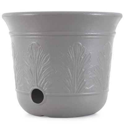 Suncast 300 Foot Heavy Duty 5 Gallon Decorative Garden Hose Pot, Gray (4 Pack) - VMInnovations
