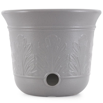 Suncast 300 Foot Heavy Duty 5 Gallon Decorative Garden Hose Pot, Gray (4 Pack) - VMInnovations