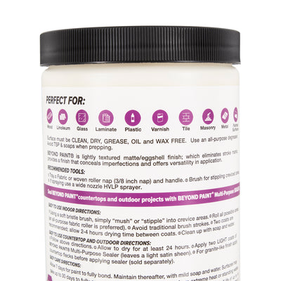 Beyond Paint 1 Quart All in One Multi Use Refinishing Paint, Off White(Open Box)