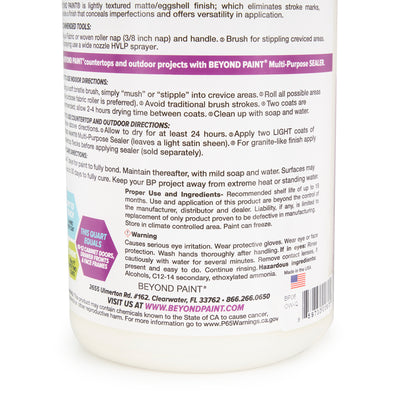 Beyond Paint 1 Quart All in One Multi Use Refinishing Paint, Off White(Open Box)