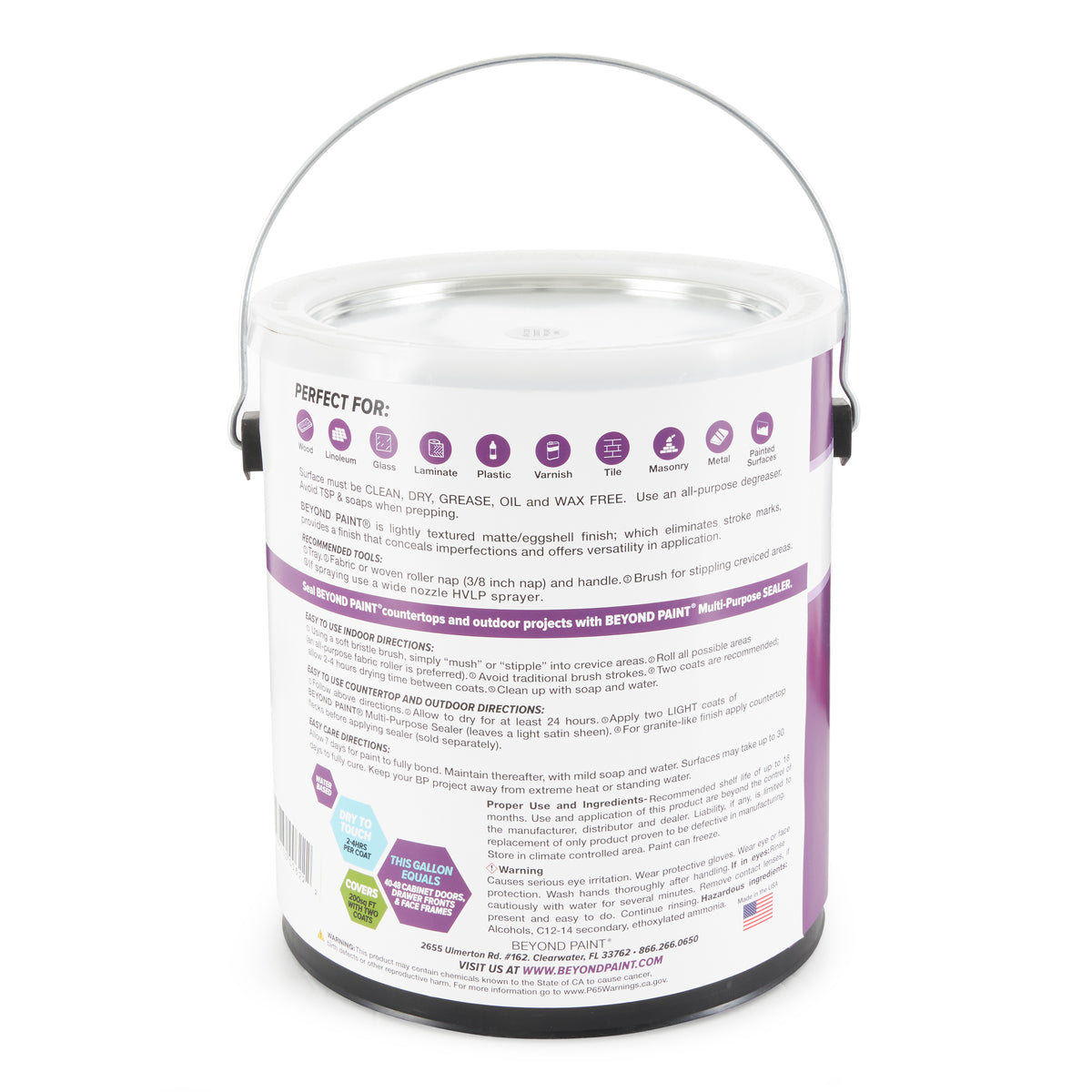 Beyond Paint 1 Gallon All-in-1 Multi Use Refinishing Paint, Off White (Open Box)