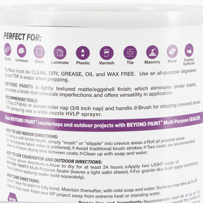 Beyond Paint 1 Gallon All-in-1 Multi Use Refinishing Paint, Off White (Open Box)
