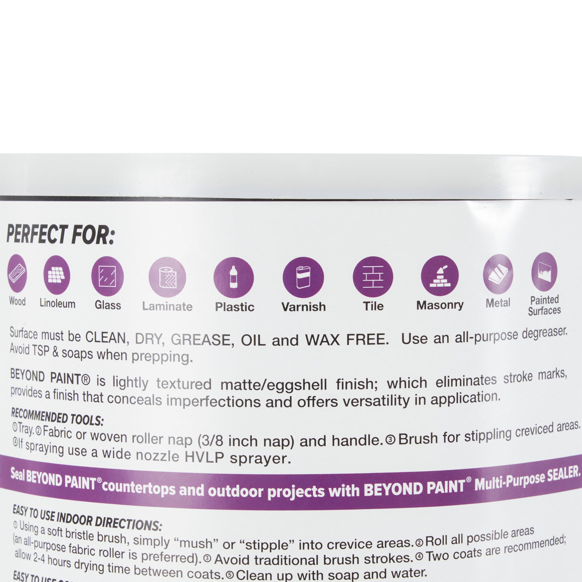 Beyond Paint Furniture Cabinets Refinishing Paint, Gallon Bright White(Open Box) - VMInnovations
