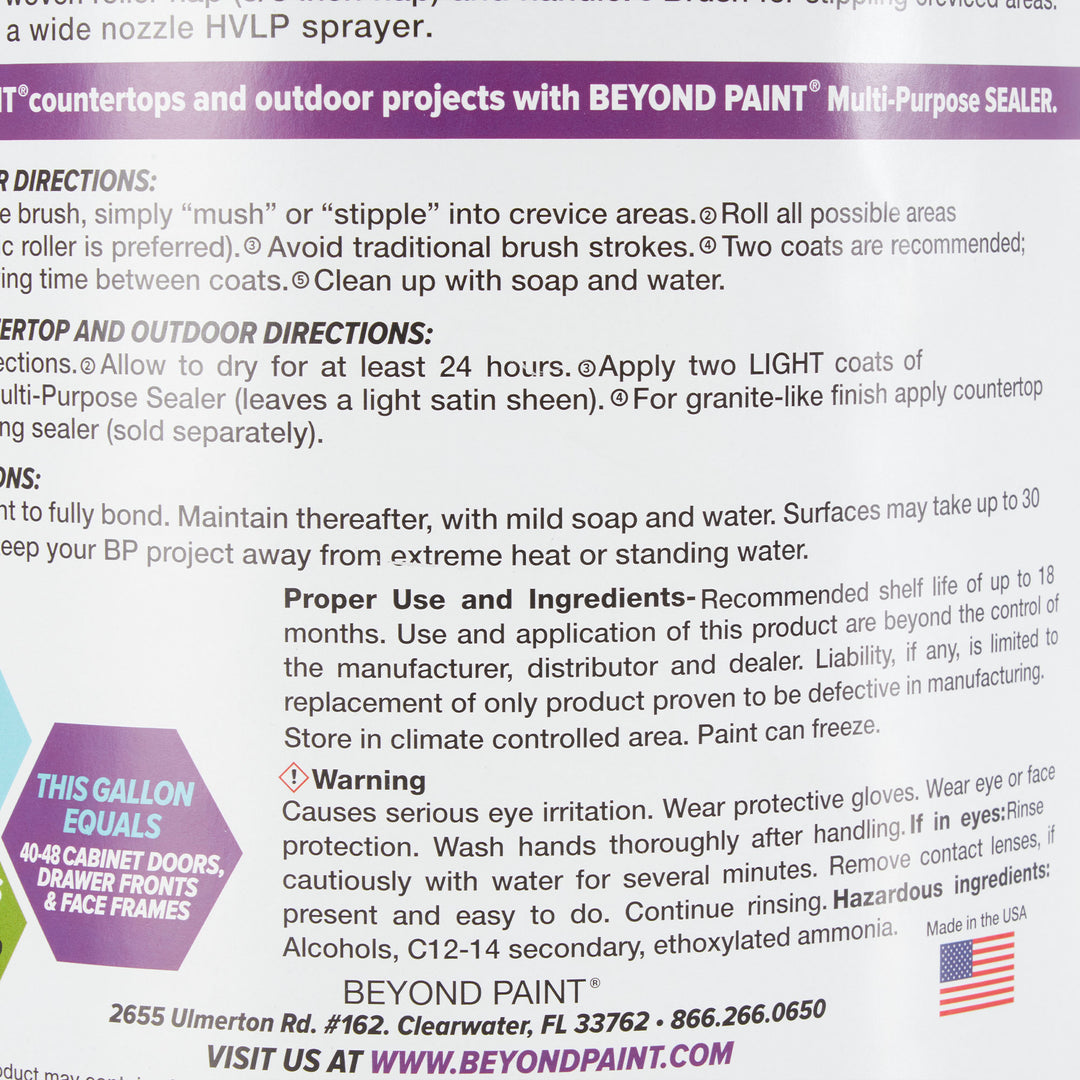 Beyond Paint Furniture Cabinets Refinishing Paint, Gallon Bright White(Open Box) - VMInnovations