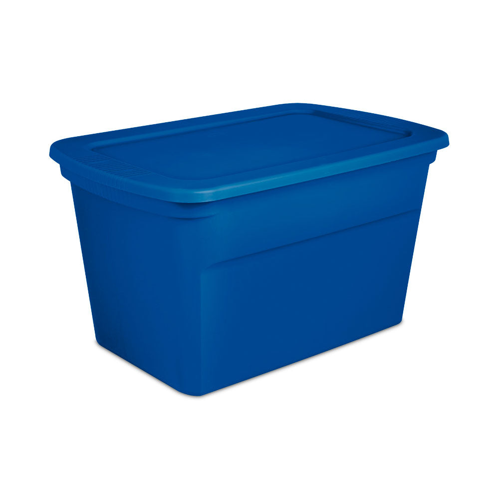 Sterilite 30 Gallon Plastic Stackable Storage Tote Container Box, Blue (42 Pack) - VMInnovations