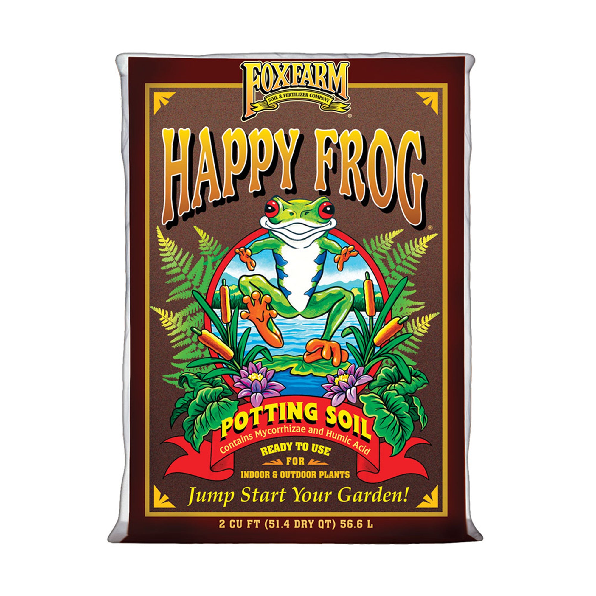Foxfarm Happy Frog Ph Adjusted Garden Potting Soil Mix, 2 Cubic Feet, (7 Pack)