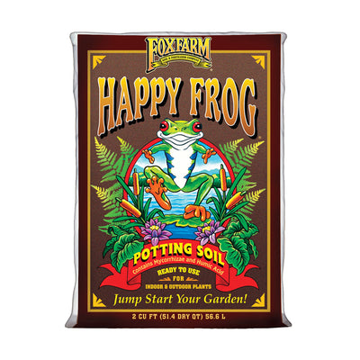 Foxfarm Happy Frog Ph Adjusted Garden Potting Soil Mix, 2 Cubic Feet, (7 Pack)