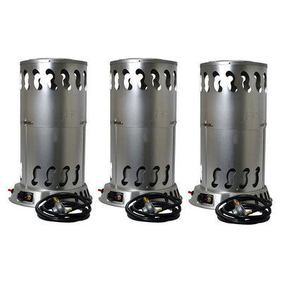 Mr. Heater 200,000 BTU Portable Outdoor LP Propane Gas Powered Heater, (3 Pack) - VMInnovations