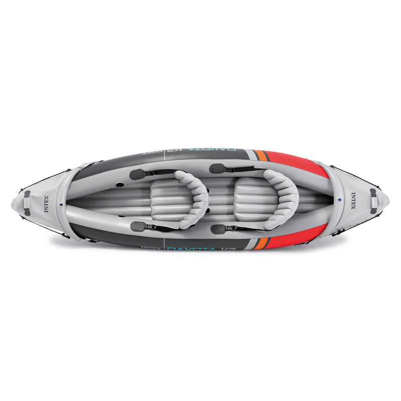 Intex Dakota K2 2 Person Vinyl Inflatable Kayak with Oars and Pump (Used)