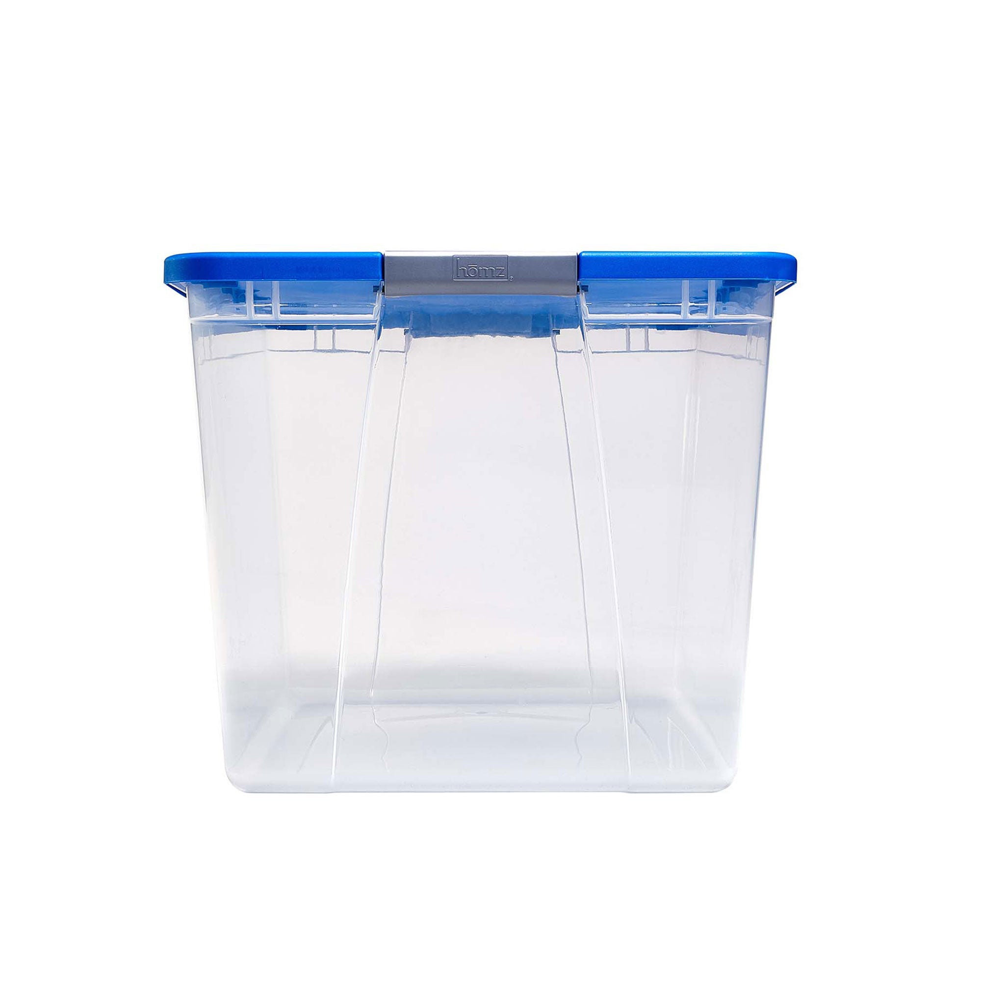 Homz 64 Qt Secure Latch Lrg Clear Stackable Storage Container w/Lid (2pk)(Used) - VMInnovations