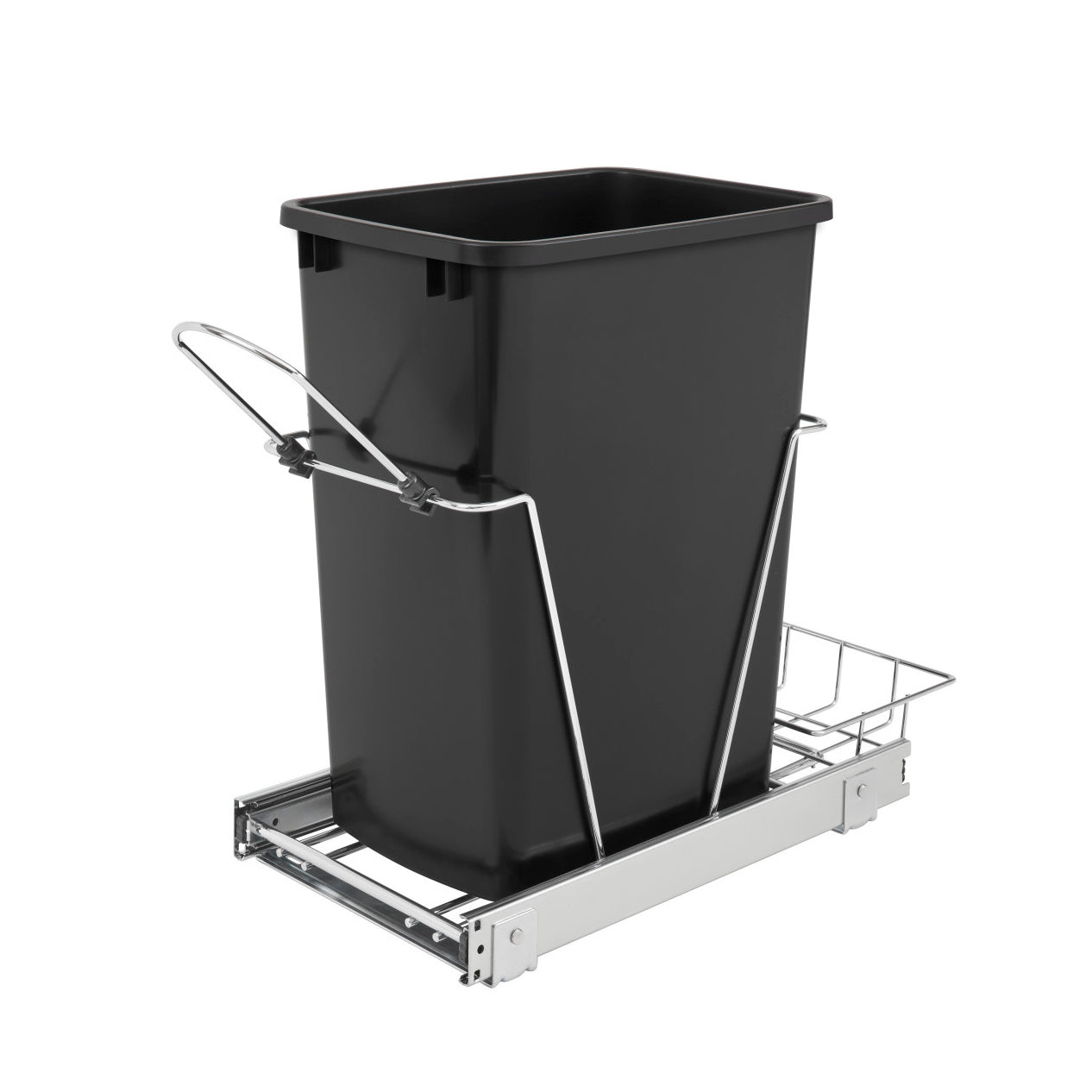 Rev A Shelf Single 35 Qt Sliding PullOut Waste Container, RV-12KD-18C S (2 Pack)
