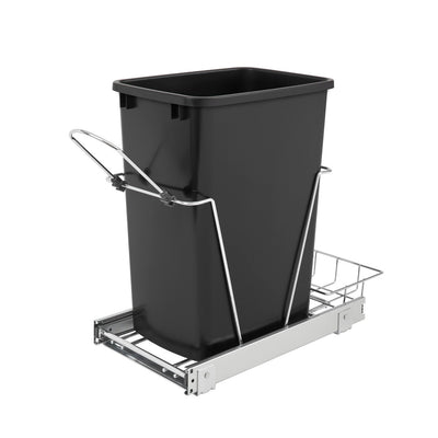 Rev A Shelf Single 35 Qt Sliding PullOut Waste Container, RV-12KD-18C S (2 Pack)