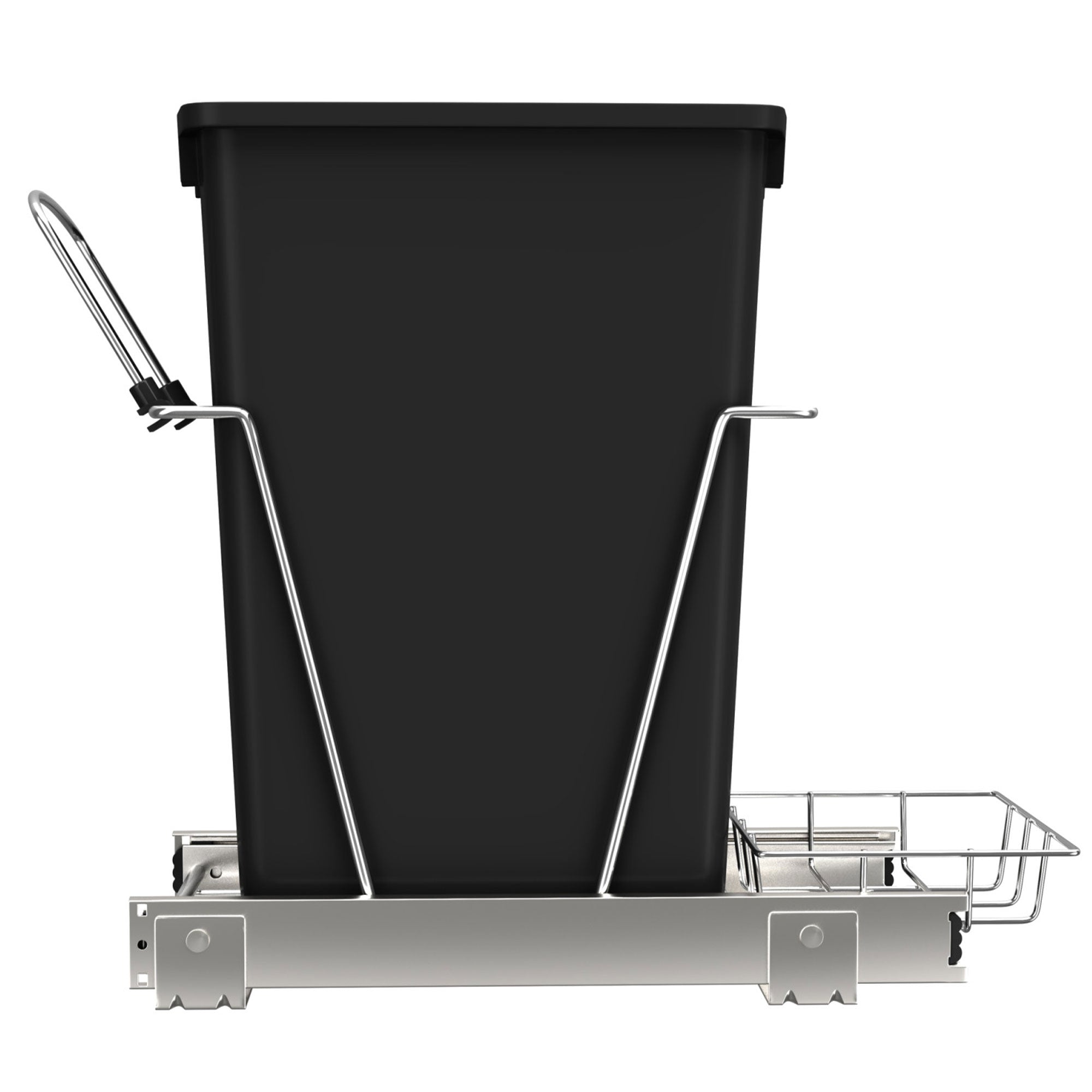Rev A Shelf Single 35 Qt Sliding PullOut Waste Container, RV-12KD-18C S (2 Pack)