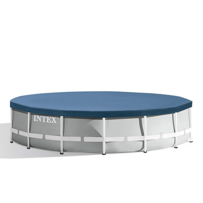 Intex 15’ x 42” Prism Frame Above Ground Swimming Pool Set and Pool Filter Pump - VMInnovations