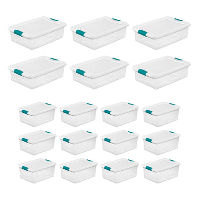 Sterilite 6 Sets of 32 Quart Latch Lid Tote & 12 Sets of 15 Quart Latch Lid Tote - VMInnovations