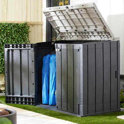 Toomax Storer Plus XL 44 Cu Ft Weather Resistant Storage Shed Cabinet(For Parts) - VMInnovations