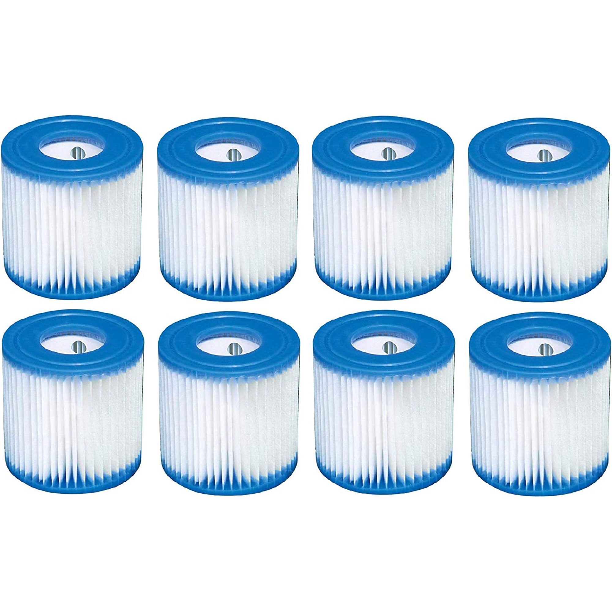 Intex Type H Easy Set Filter Cartridge Replacement for Swimming Pools (8 Pack) - VMInnovations