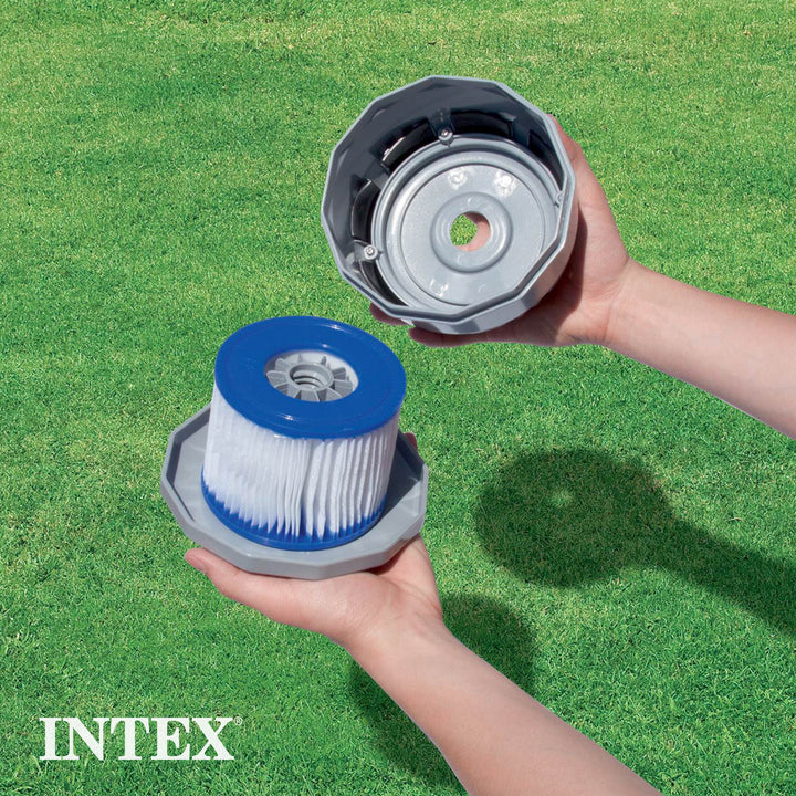 Intex Type H Easy Set Filter Cartridge Replacement for Swimming Pools (8 Pack)