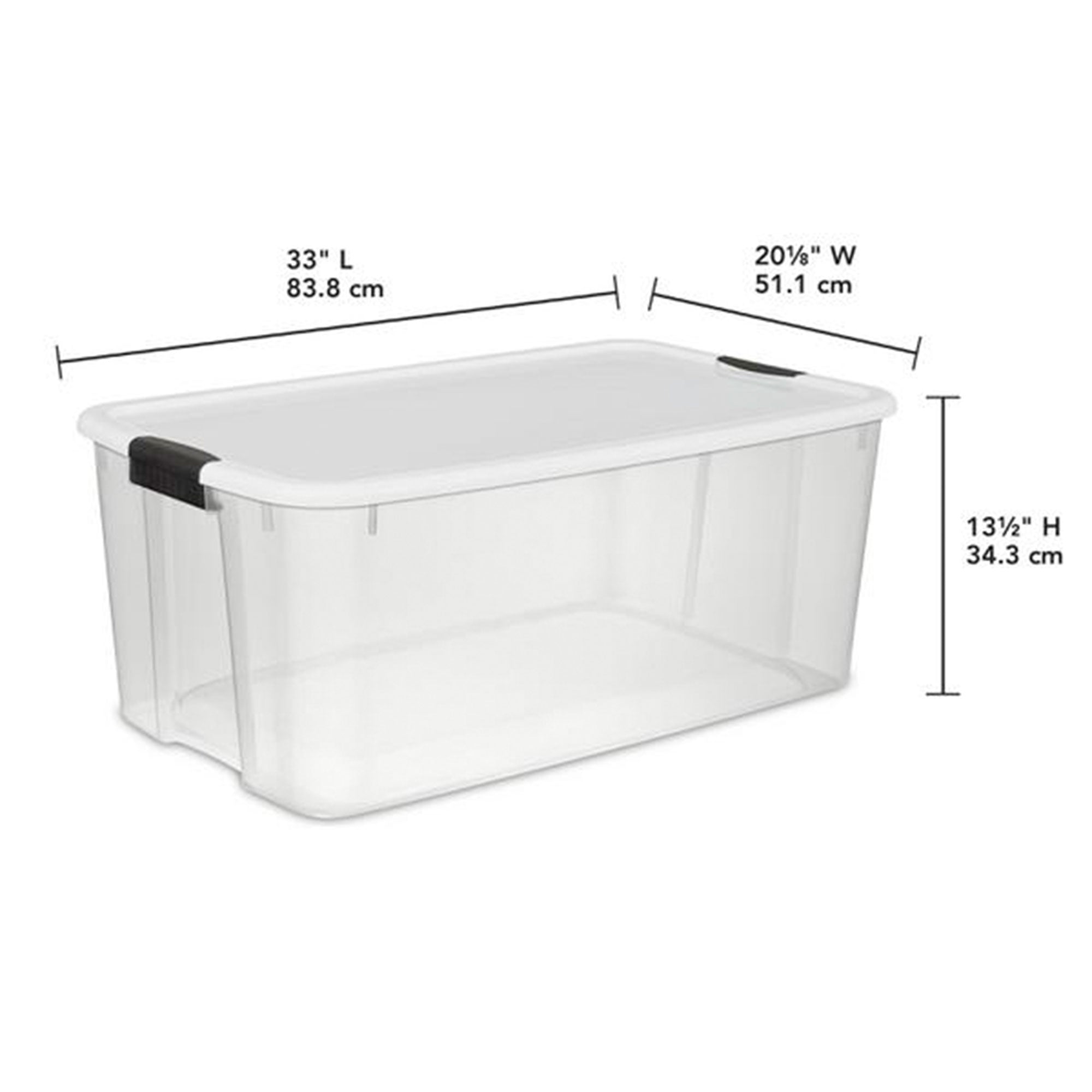 Sterilite 4 Sets of 116 Quart Latch Lid Tote & 6 Sets of 18 Quart Latch Lid Tote - VMInnovations