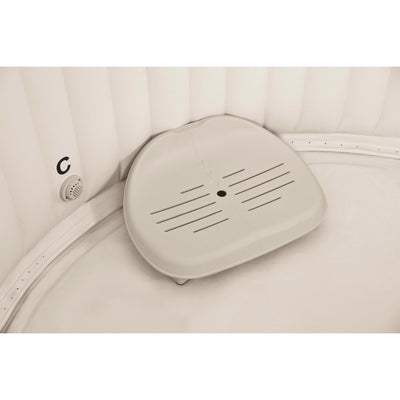 Intex Inflatable Hot Tub Seat , Attachable Cup Holder, Inflatable Head Rest, Tan