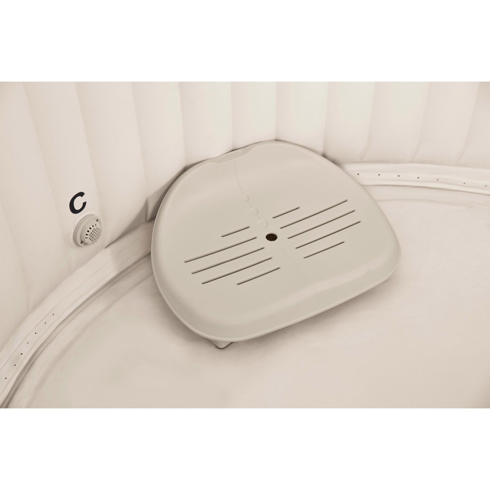 Intex Inflatable Slip Resistant Spa Seat (2 Pack) & Inflatable Headrest Pillow