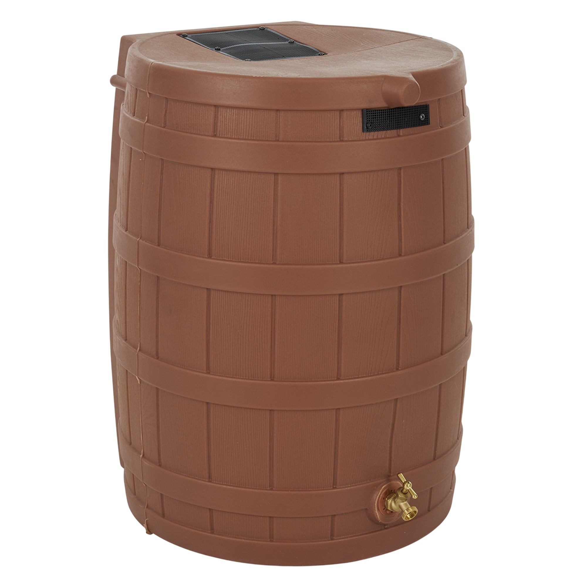 Good Ideas Rain Wizard Storage Collection Rain Barrel 50-Gallon, Terra Cotta